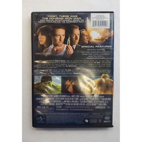 The Incredible Hulk - DVD 2008 Fullscreen - Edward Norton - Picture 5 of 6